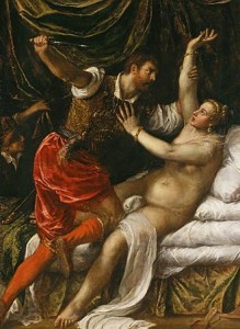 sesto tarquiniio e lucrezia, tiziano