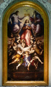 Giorgio Vasari, Incoronazione della Vergine, 1571, olio su tavola.