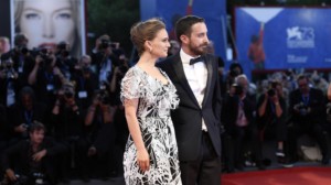 Chilean film maker Pablo Larrain (R) and US actress Natalie Portman (L) arrive for the premiere of 'Jackie' during the 73rd Venice Film Festival in Venice, Italy, 07 September 2016. The movie is presented in The Official competition 'Venezia 73' at the festival running from 31 August to 10 September. ANSA/CLAUDIO ONORATI