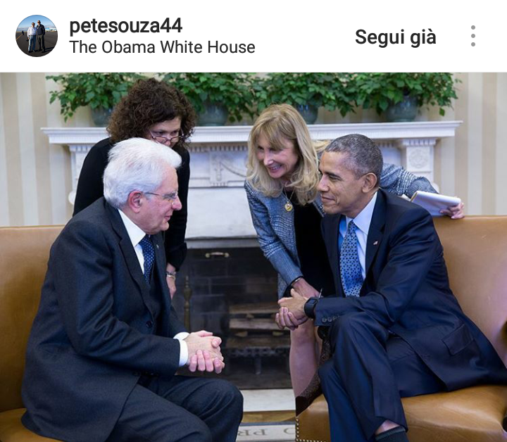 Obama parla con il Presidente Mattarella.